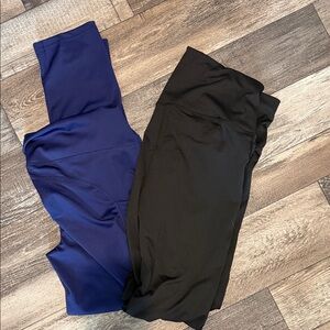 Kids Black and Blue Leggings